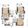 3 bhk -1750 -02- ss coarlwood - Golden Bricks